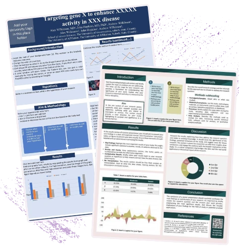 academic conference poster design example by ManuscriptLab