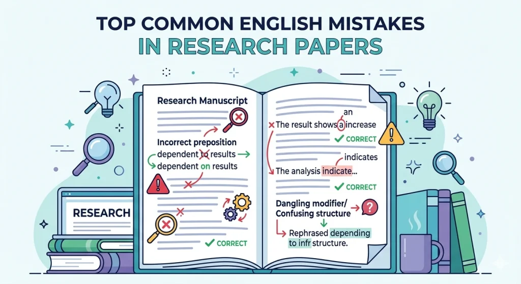 Common English Mistakes in Research Papers by Non-Native Speakers
