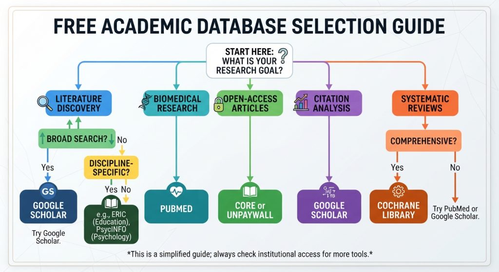 Free Academic Database Selection Guide