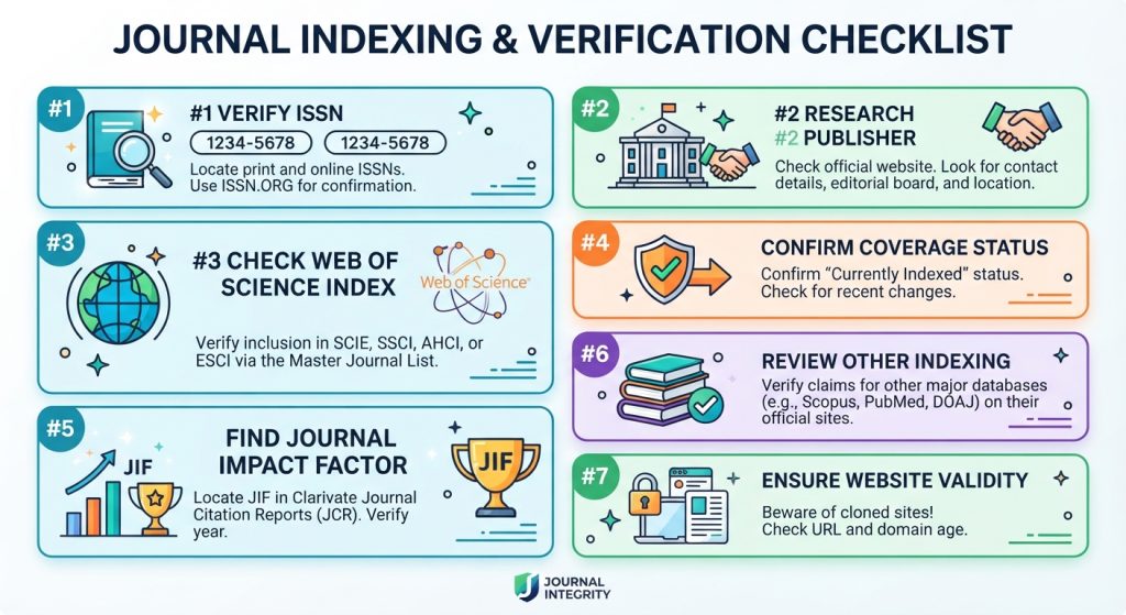 free journal indexing verification checklist