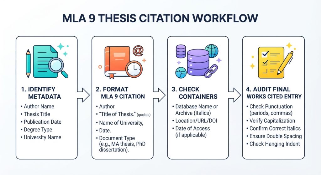 mla 9 thesis citation workflow