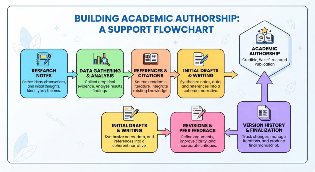 building an academic writing evidence trail